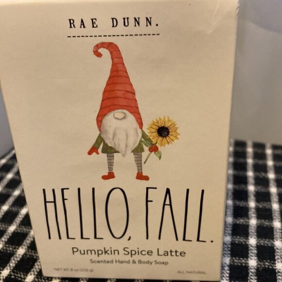 NIB! Rae Dunn "HELLO FALL" Pumpkin Spice Latte Hand & Body Soap - Picture 4 of 5